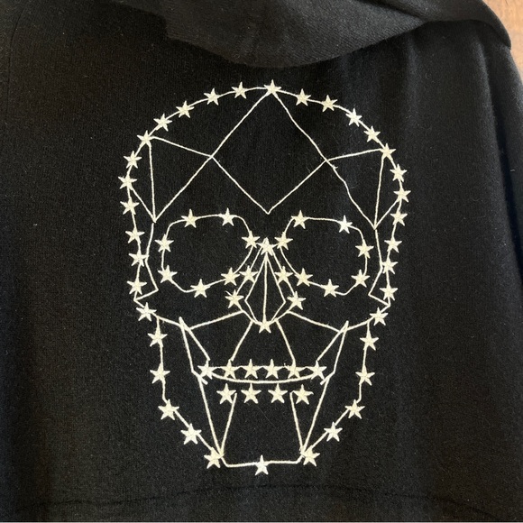 Skull Cashmere Black Cardigan - Picture 3 of 6